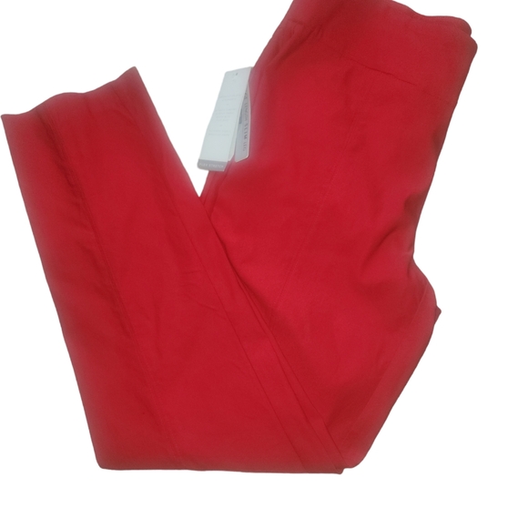 NWT, New Directions, Women's Red, slim leg pants. Size 14. - Picture 3 of 10